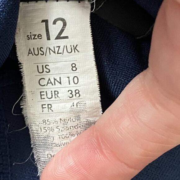 Bond-Eye Australia Nautical Foil Lightly Padded Bikini Navy Top D/DD US8 Swim - Picture 7 of 7